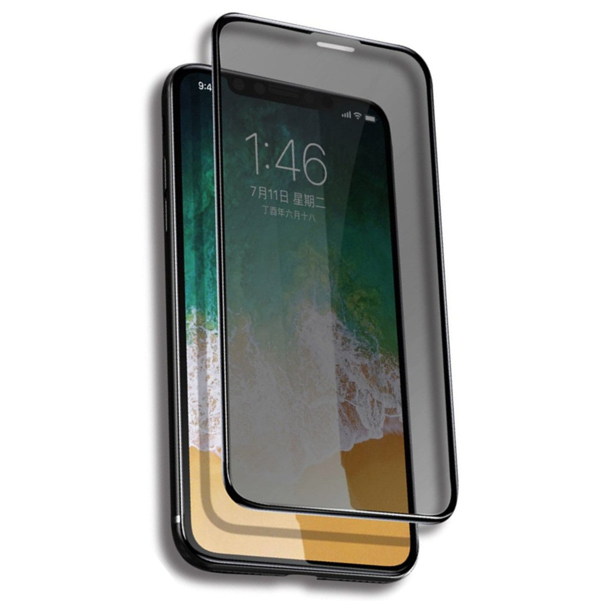 Yesido Apple iPhone 15 Plus TG13 5D Hayalet Cam Ekran Koruyucu